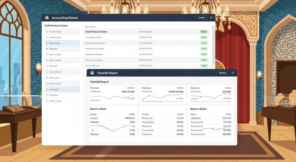 مقال شامل حول مزايا استخدام البرمجيات المحاسبية في صناعة الذهب